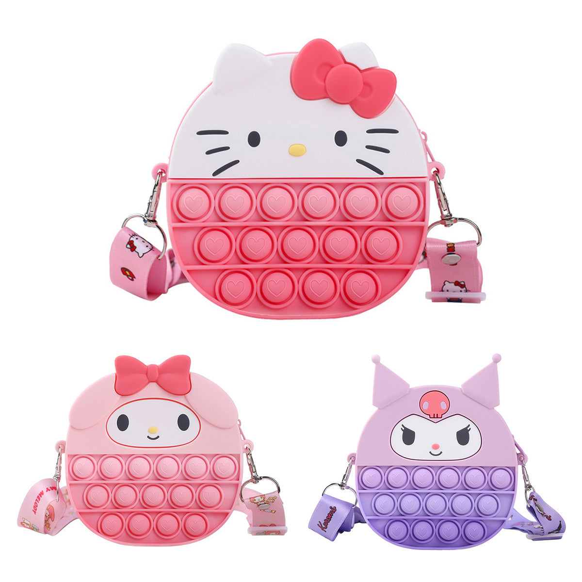 Sanrio Characters Pop It Bag with Strap - HugmieToys