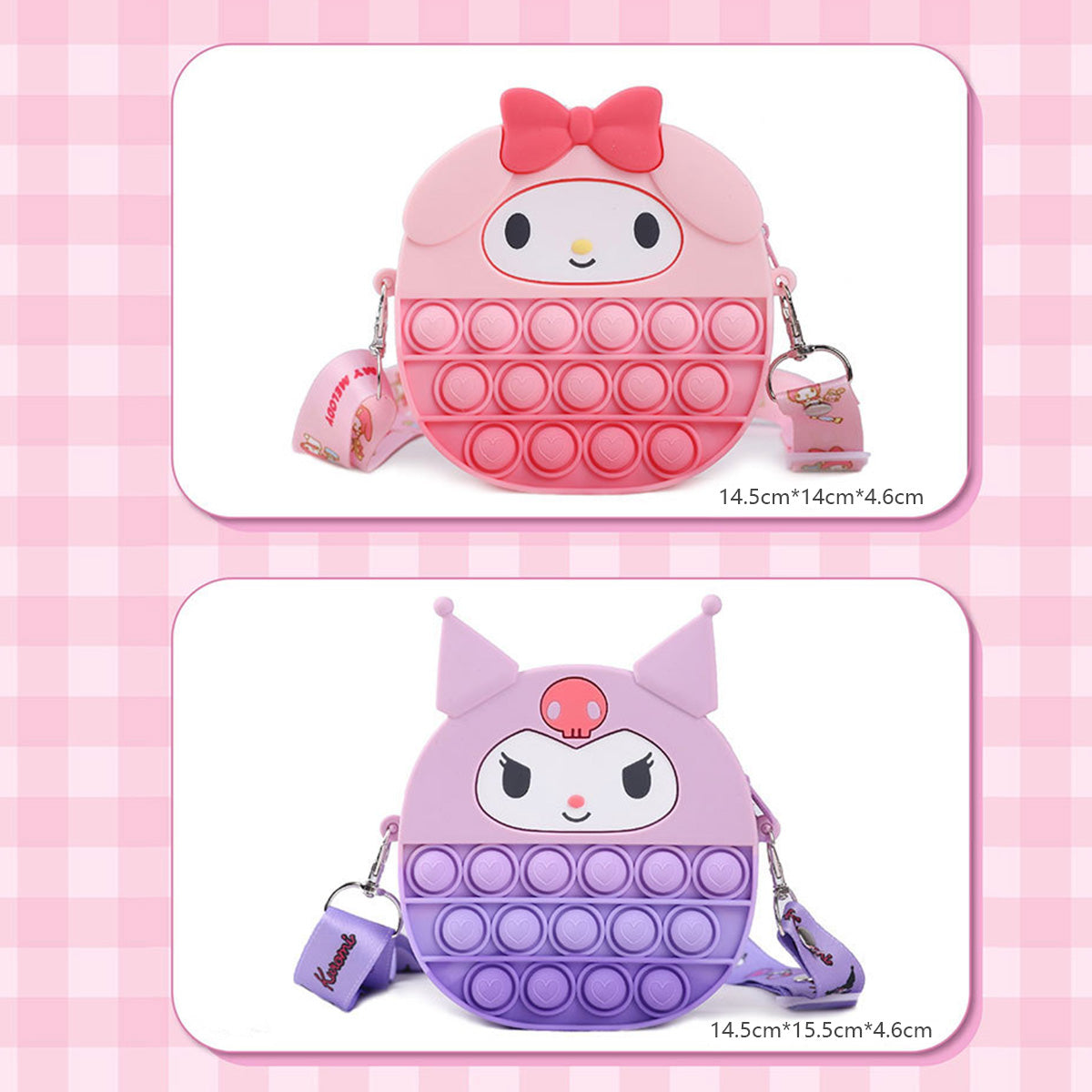 Sanrio Characters Pop It Bag with Strap - HugmieToys