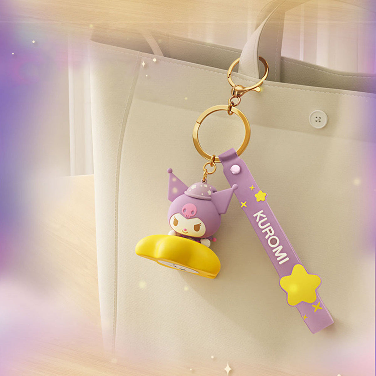 Sanrio Family Star Night Light Series Pendant Keychain - HugmieToys