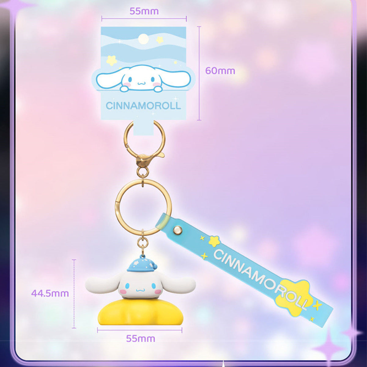 Sanrio Family Star Night Light Series Pendant Keychain - HugmieToys