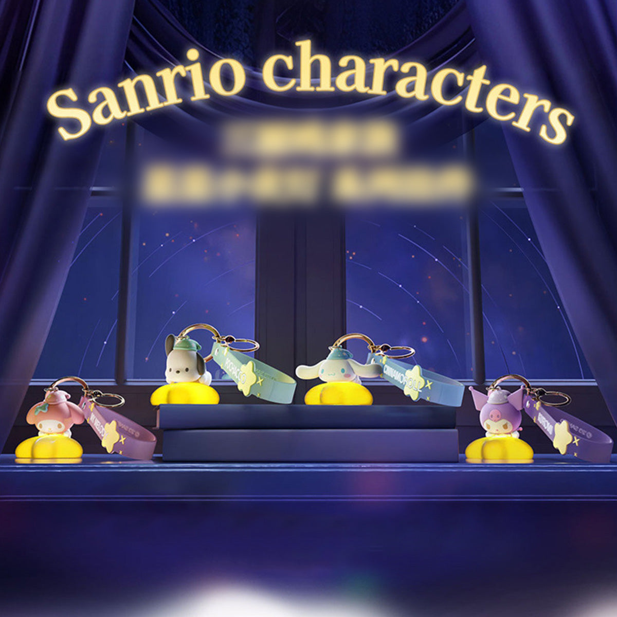 Sanrio Family Star Night Light Series Pendant Keychain - HugmieToys