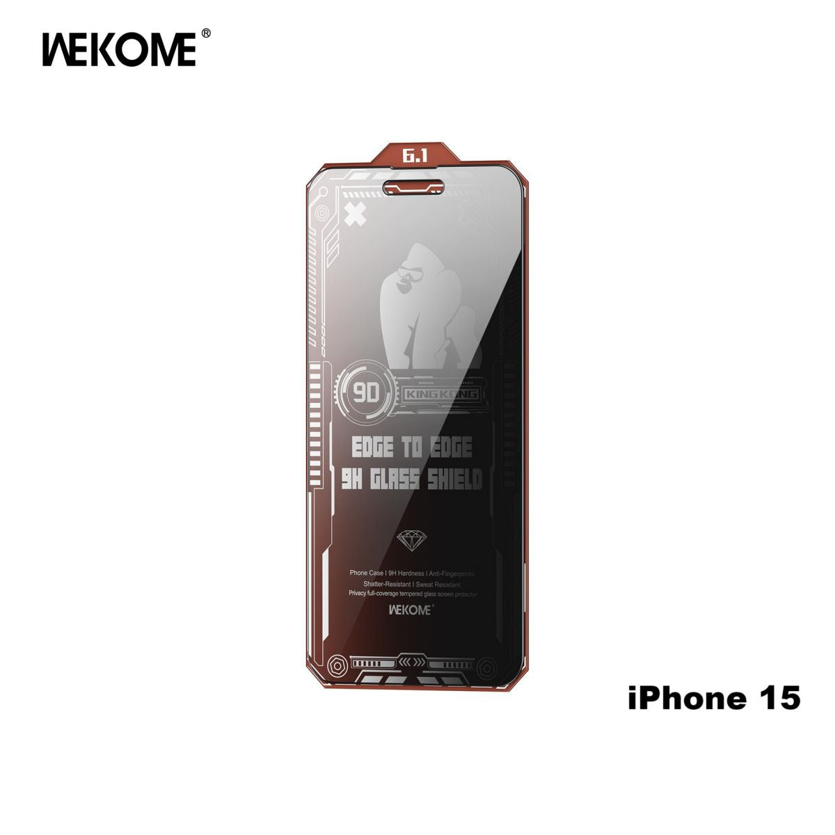 WEKOME 9D Curved Privacy Tempered Glass Screen Protector