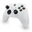 Angled view of the WR007 Xbox Wireless Controller in white, featuring responsive buttons and ergonomic grip for comfortable gaming sessions.
